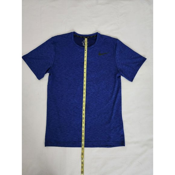 Nike Men's Athletic Dri-Fit Utility Static Short Sleeve Training Tee Blue Small - Picture 9 of 9